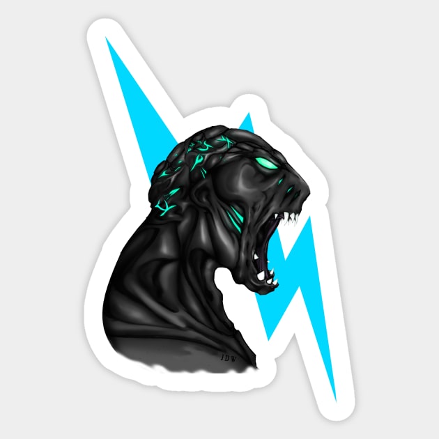 IM A BEAST Sticker by ArtbyJDW